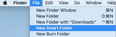 new smart folder