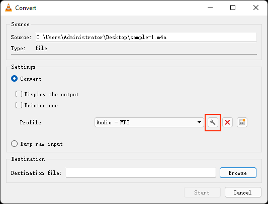 vlc - make further setting