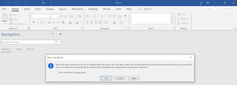 open pdf in word