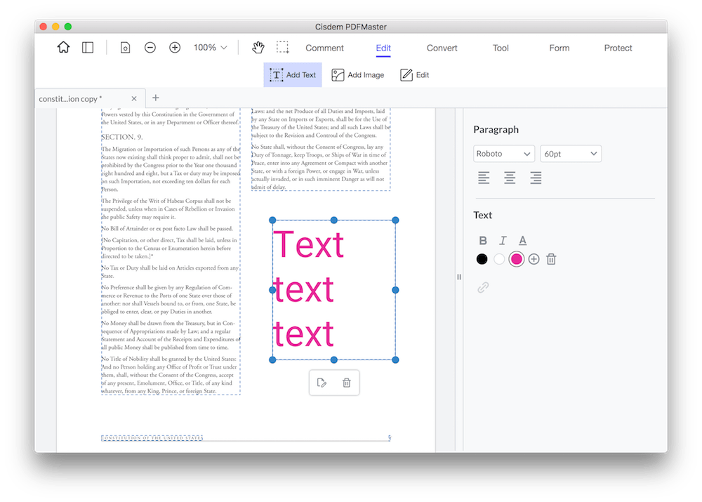 add text pdf mac cisdem2