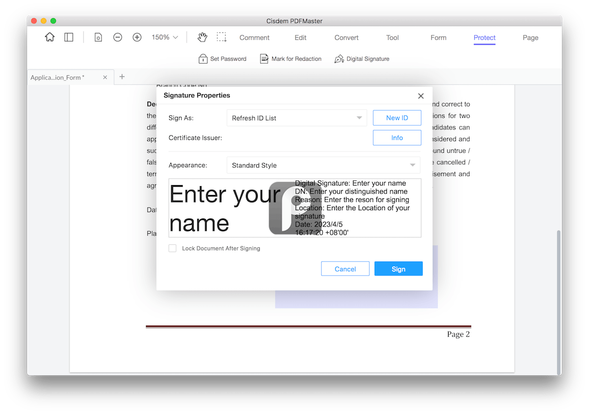 sign pdf cisdem2