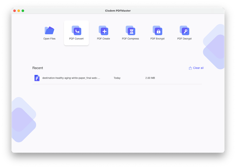 pdfmaster main interface