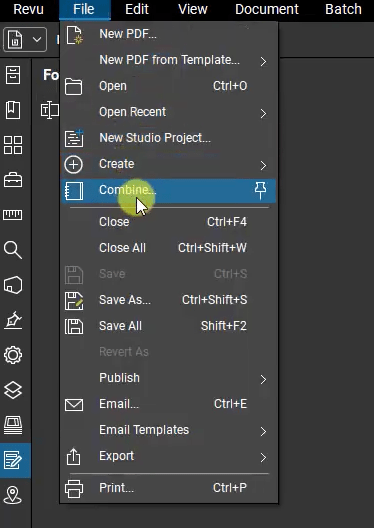 combine pdf bluebeam1