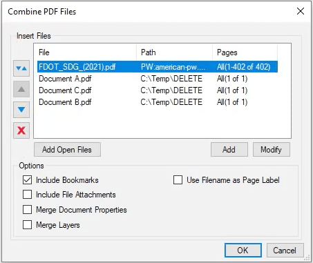 combine pdf bluebeam2