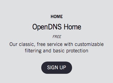 sign in Open DNS