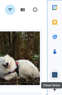 find Clean Drive on the Google Drive sidebar