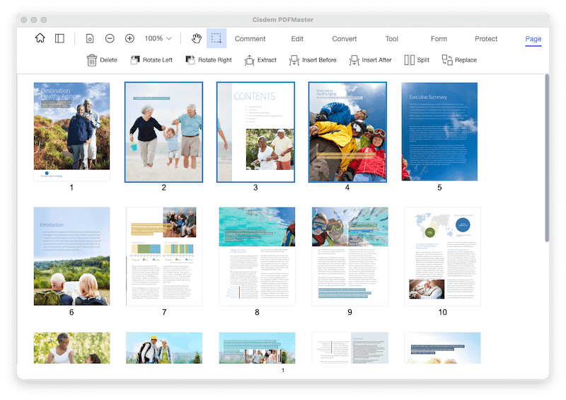 organize pdf pages