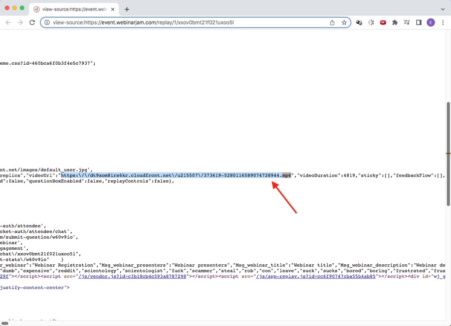 way 2 to find webinarjam video download link