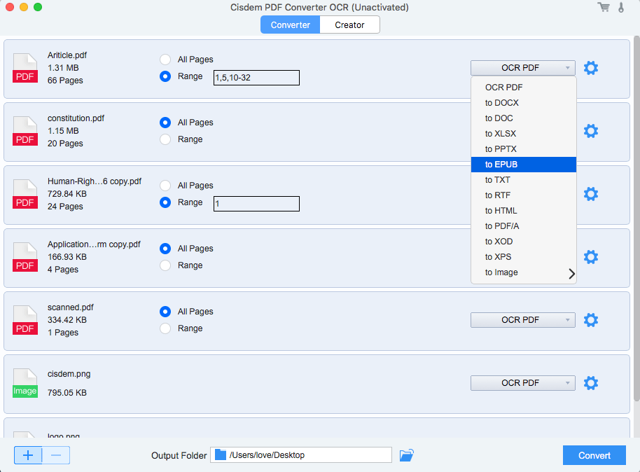 pdf to epub mac cisdem