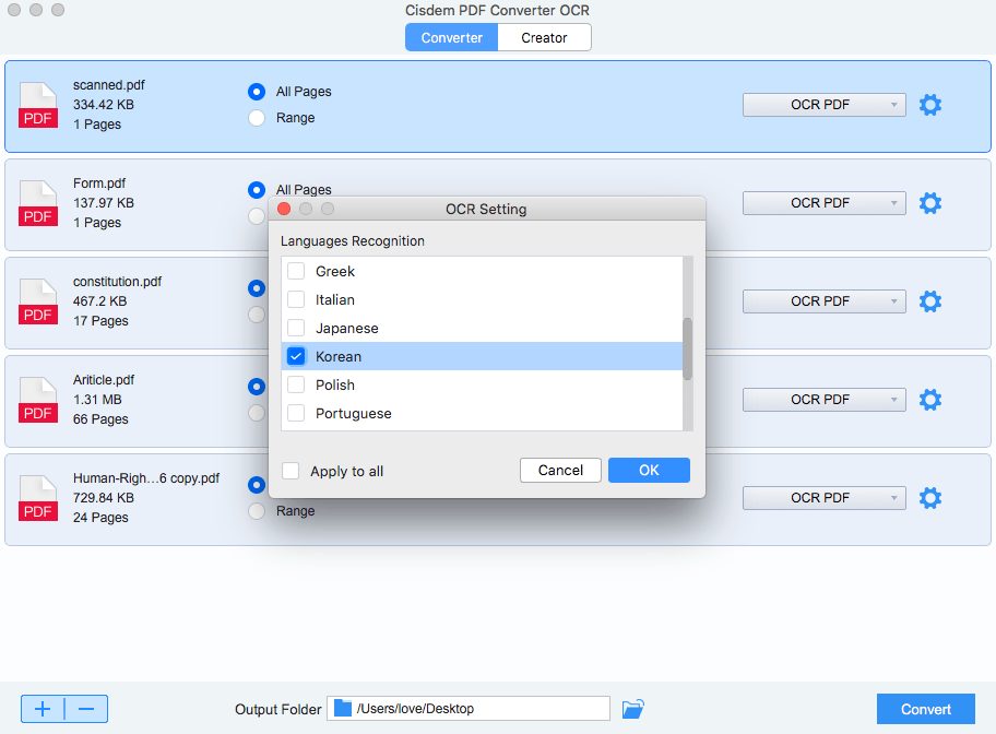 korean ocr mac cisdem