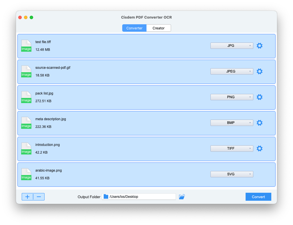 select JPG as the output format