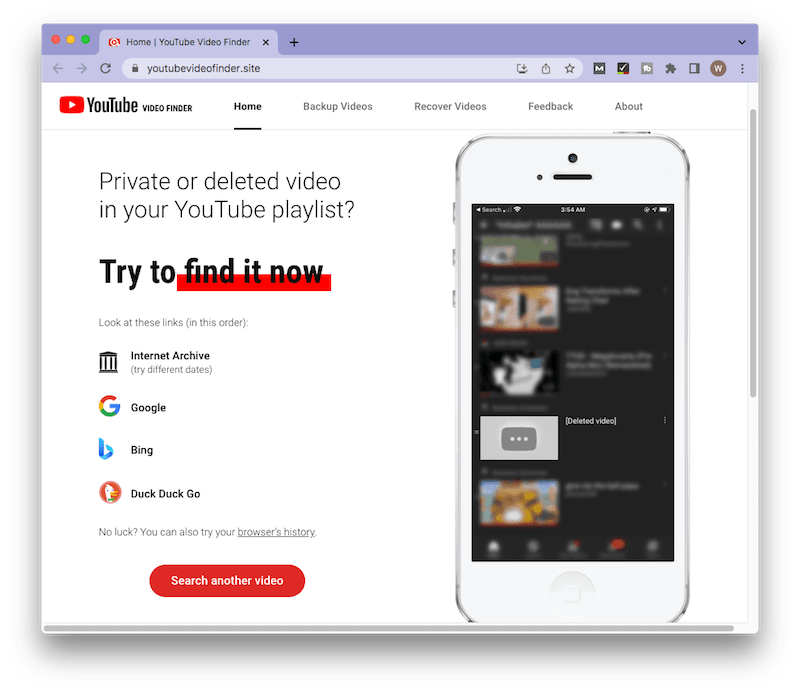 How To Find And Recover Deleted YouTube Videos With Or Without URL 