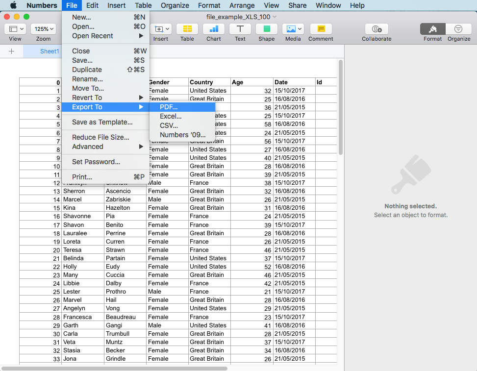 excel to pdf numbers1