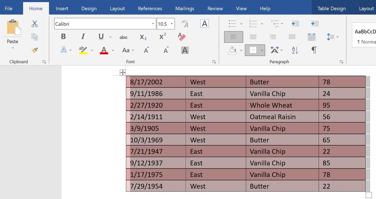 convert word to excel ms01