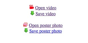 click save video option
