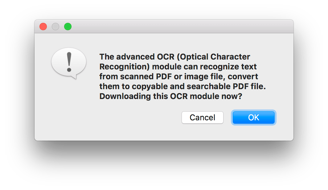 ocr module mac