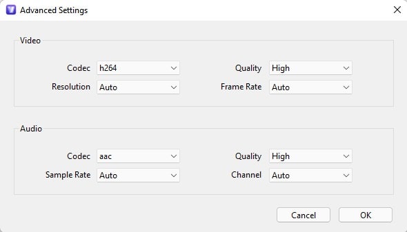 audio settings