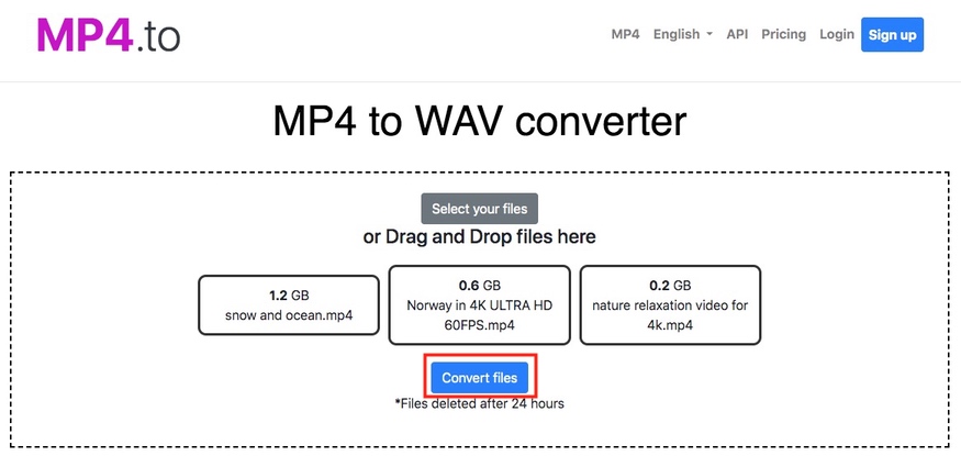 convert mp4 to wav online