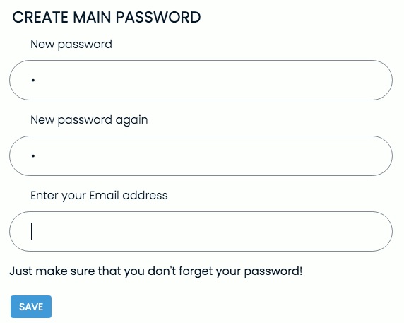 create a password for Browser Lock 