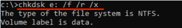 repair partition with chkdsk 02