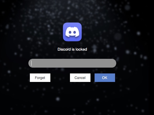 Discord is locked with password on Mac