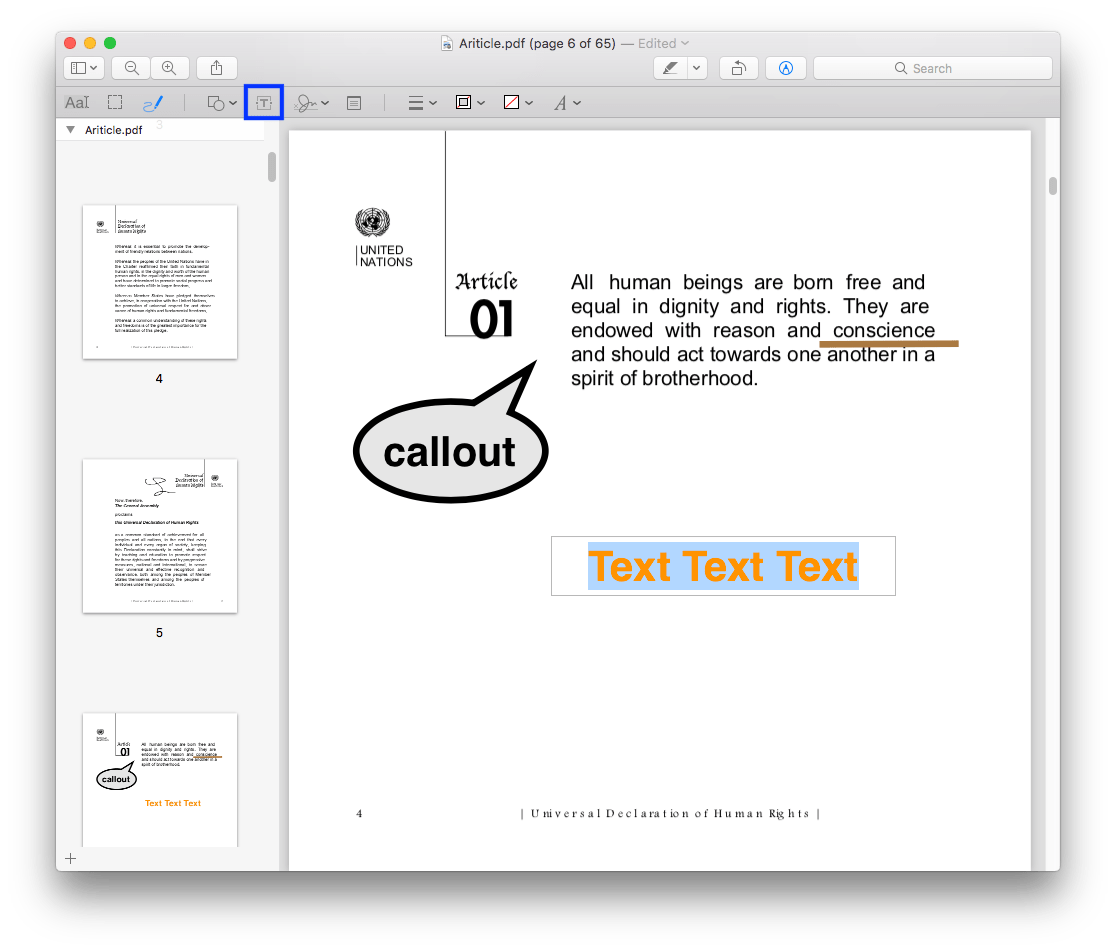 how to edit pdf text in preview