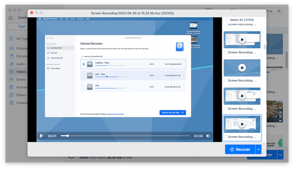 recover recording cisdem05