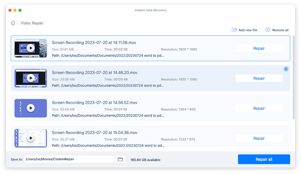 recover recording cisdem06