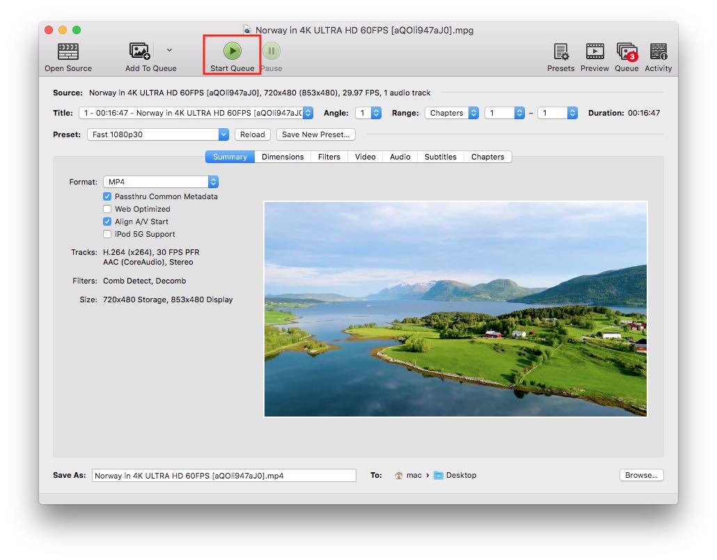 convert video to mp4 free with handbrake