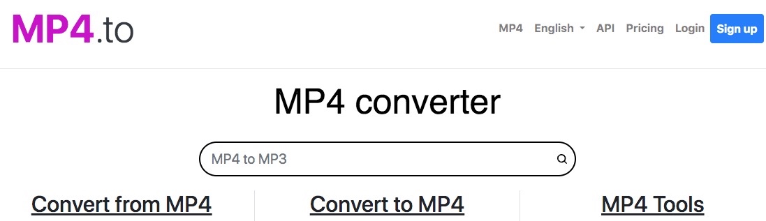 mp4.to interface