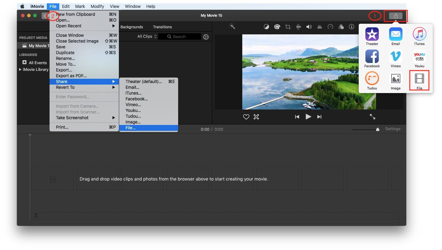 enter the output setting window