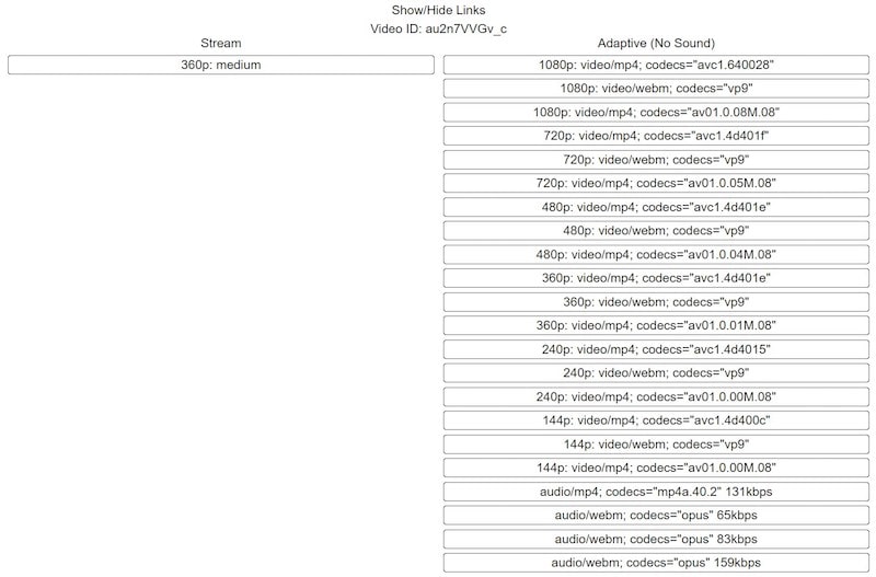 other output options