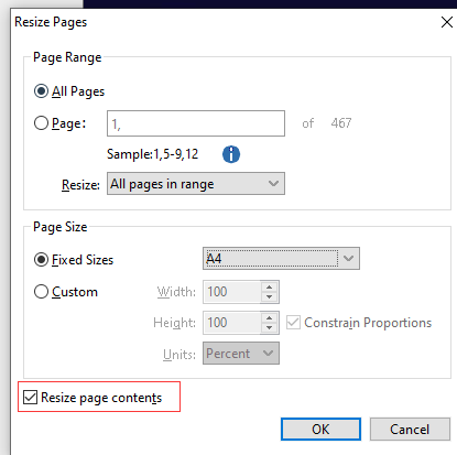 change pdf page size foxit02