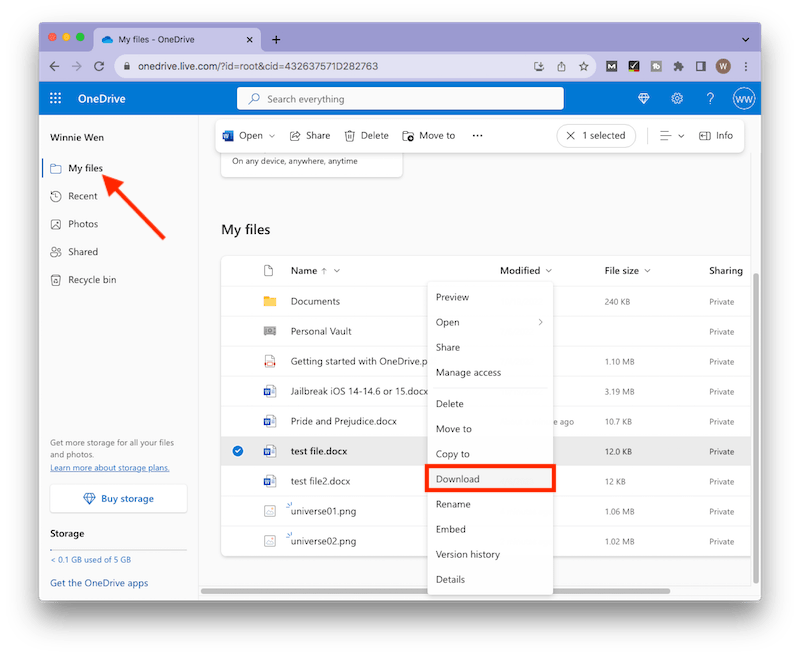 onedrive restore deleted files 02