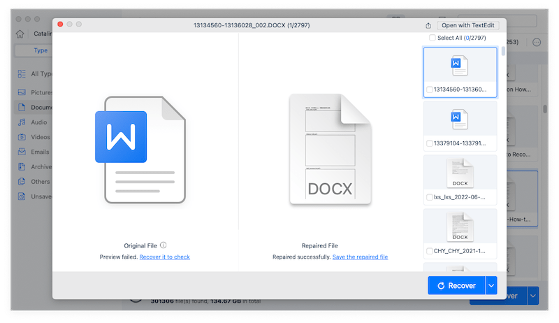recover unsaved word cisdem 02