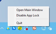 choose Open Main Window