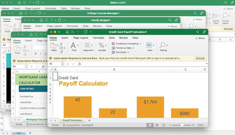 close excel tab