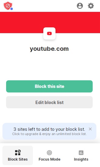 Edit block list