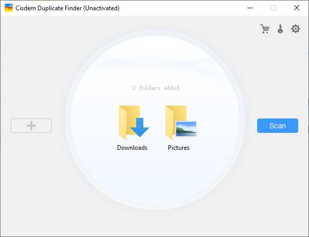 Cisdem Duplicate Finder add folders or drives for scan
