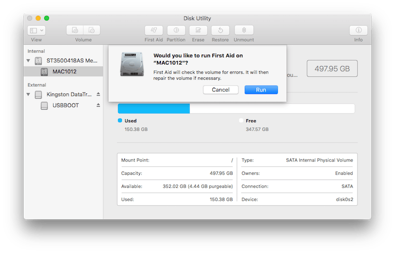 repair using disk utility 03