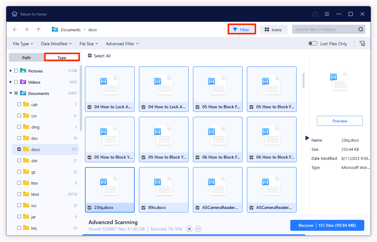 recover shift deleted files cisdem02