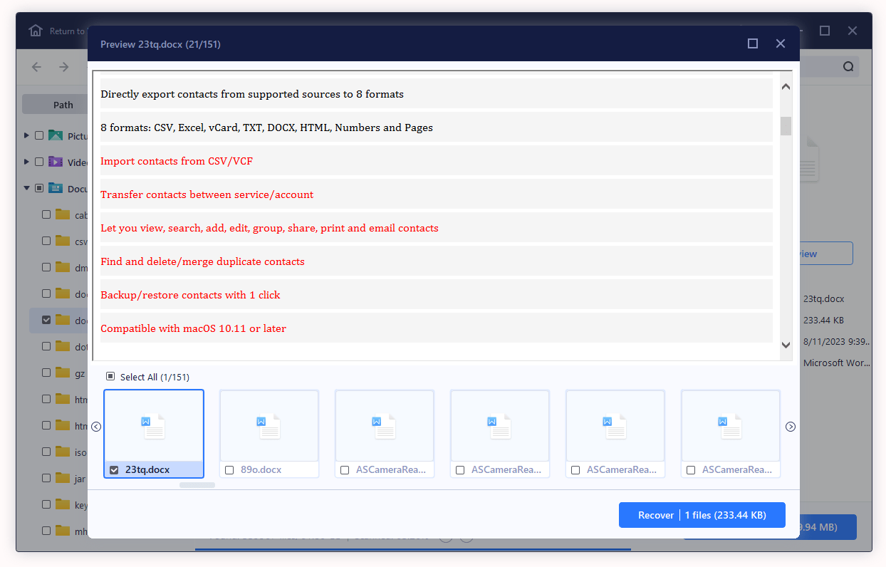 recover shift deleted files cisdem03