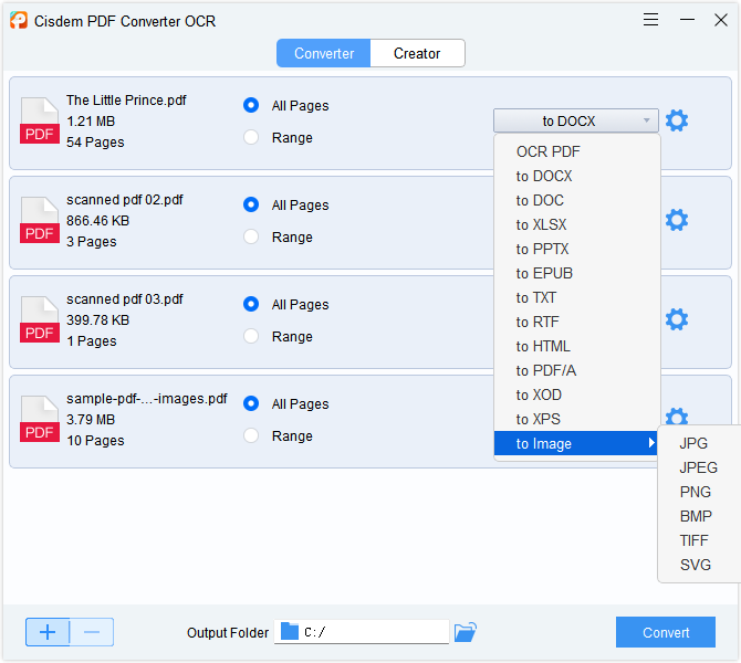 insert pdf to word cisdem 02