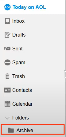 retrieve aol in archive