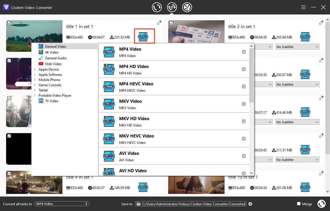 copy dvd to hard drive using Cisdem Video Converter 04