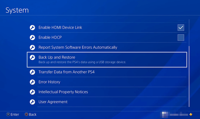 recover ps4 data with external backup 01