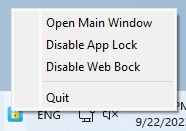 select Open Main Window