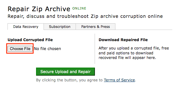 recover zip online 01