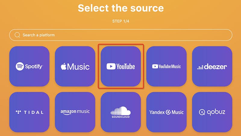 select youtube