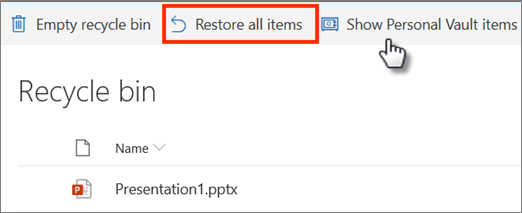 recover from onedrive